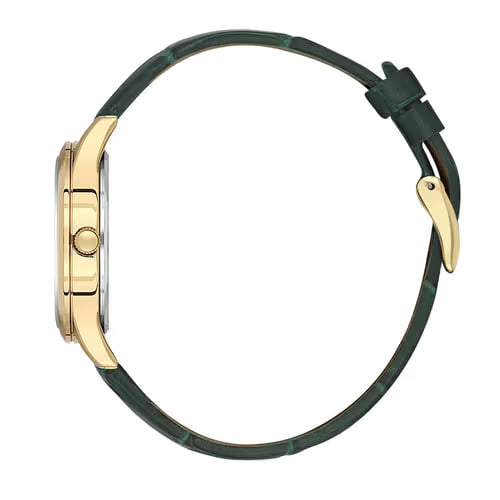 DANIEL KLEIN  DK.1.13595-3 GREEN LEATHER BAND GREEN DIAL  FOR WOMEN