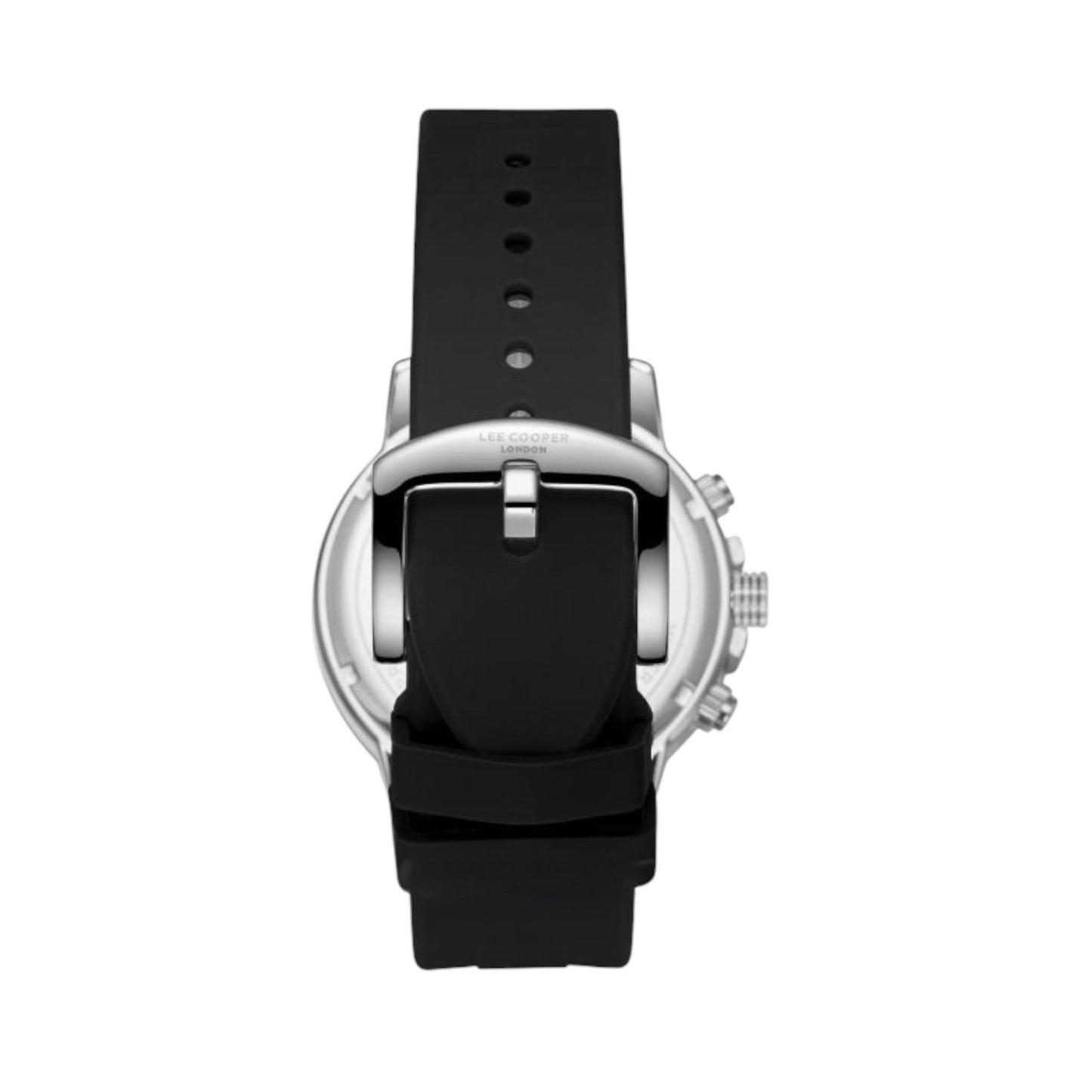 LEE COOPER LC08267.361 BLACK RUBBER BAND GREY DIAL  FOR MEN