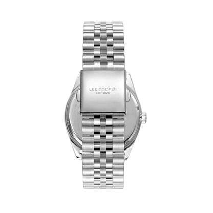 LEE COOPER LC08281.330 SILVER STEEL BAND SILVER DIAL  FOR MEN