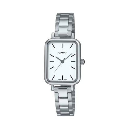CASIO LTP-V009D-7E Round Square White Metal Women's Watch