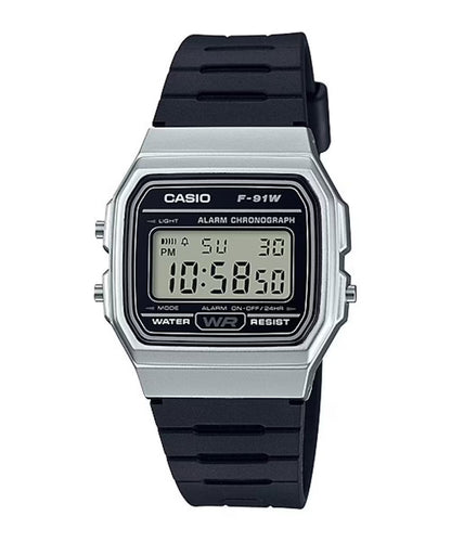 Casio Vintage Black Resin Digital Men's Watch - F91WM-7A