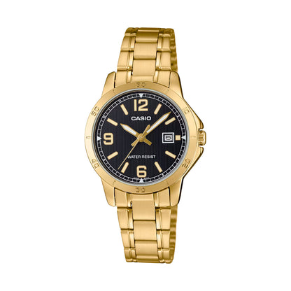 Casio LTP-V004G-1B Gold Stainless Watch for Women