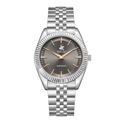 POLO BP3830X.360 SILVER STEEL BAND GREY DIAL  FOR MEN