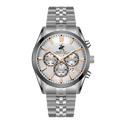 POLO BP3782X.330 SILVER STEEL BAND SILVER DIAL  FOR MEN
