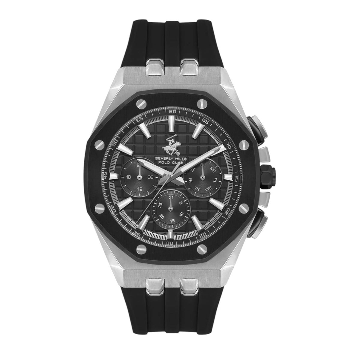 POLO BP3624X.351 BLACK RUBBER BAND BLACK DIAL  FOR MEN