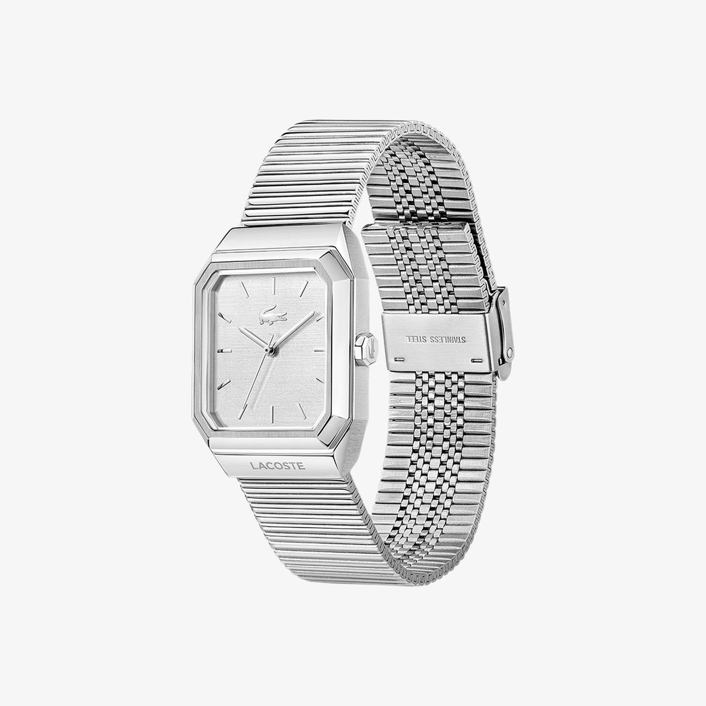 LACOSTE '2011500 SILVER STEEL BAND SILVER DIAL  FOR MEN