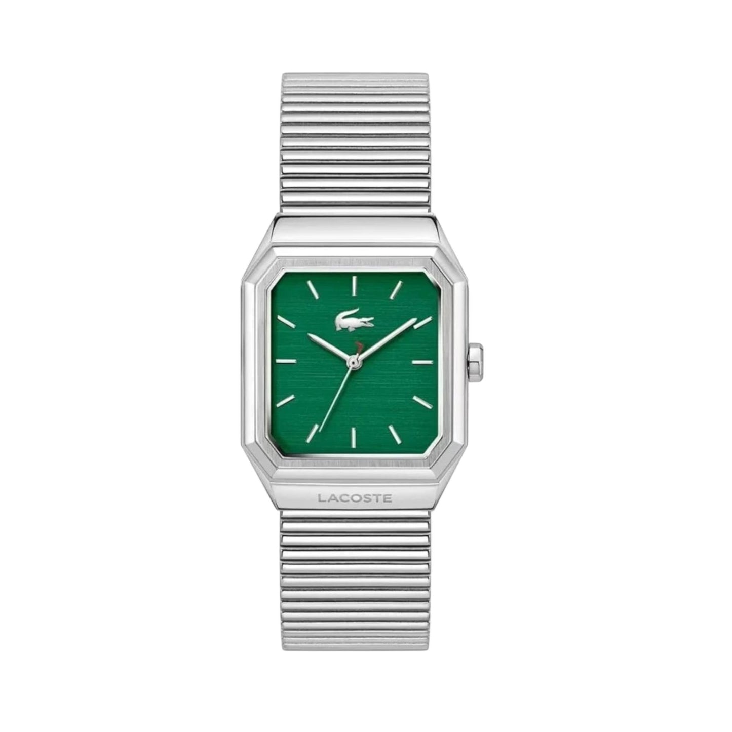 LACOSTE '2011501 SILVER STEEL BAND GREEN DIAL  FOR MEN