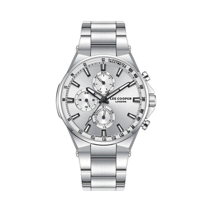LEE COOPER LC08219.330 SILVER STEEL BAND SILVER DIAL  FOR MEN