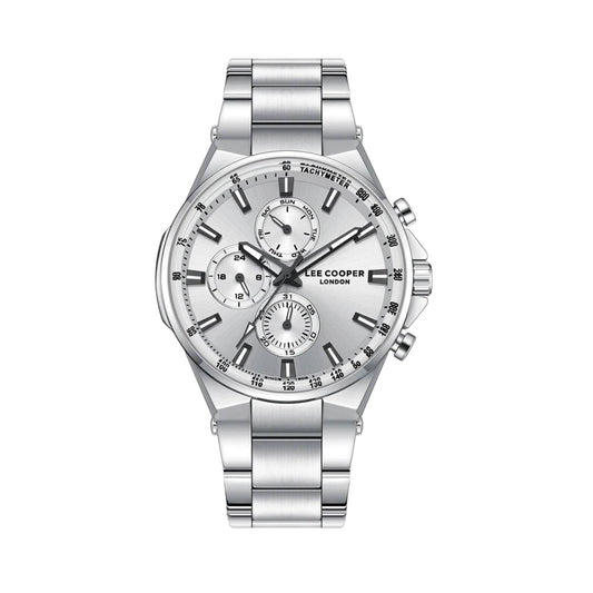 LEE COOPER LC08219.330 SILVER STEEL BAND SILVER DIAL  FOR MEN