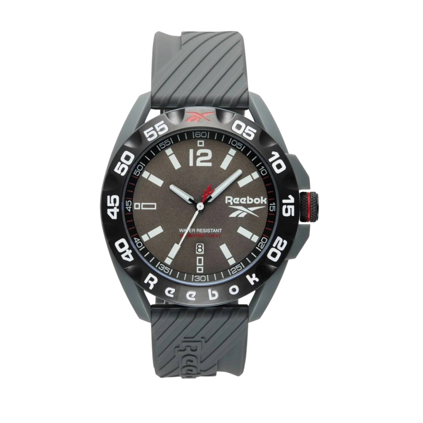 Reebok RV-EMB-G3-PAIA-AW Grey Rubber Band Grey Dial For Men