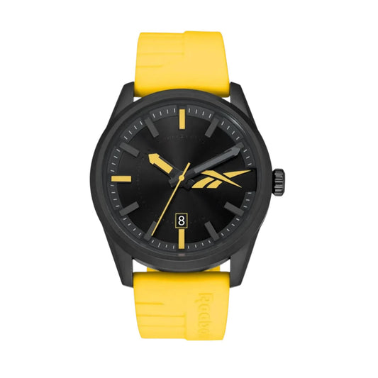 Reebok RV-ROV-G3-PBIY-BY Yellow Rubber Band Black Dial For Men