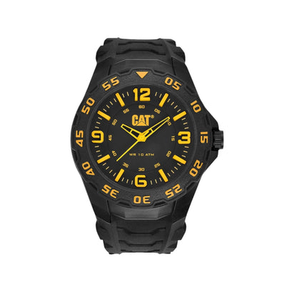 CAT LB.111.21.137 Black Rubber Band Black Dial For Men
