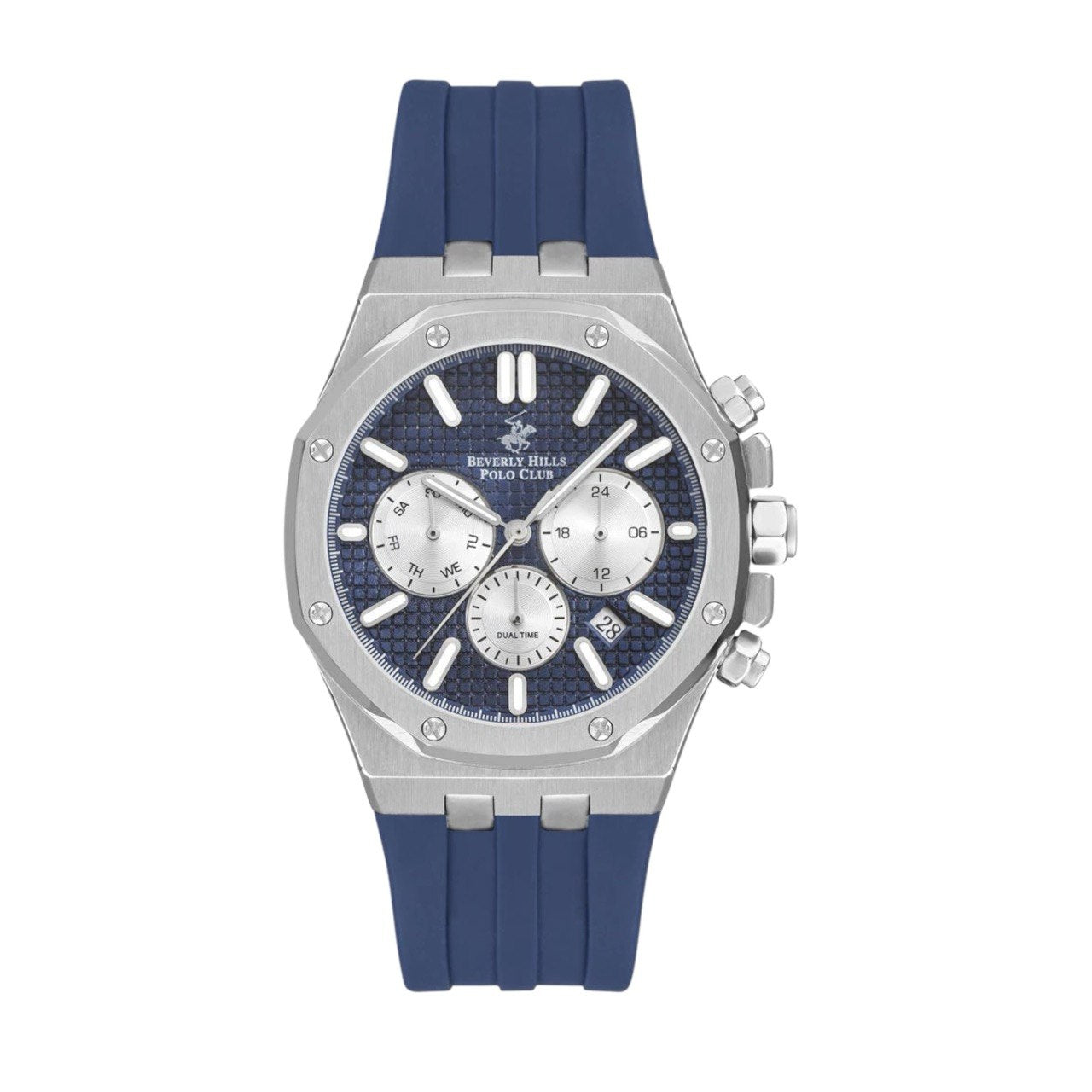 POLO BP3261X.399 NAVY BLUE RUBBER BAND NAVY BLUE DIAL  FOR MEN