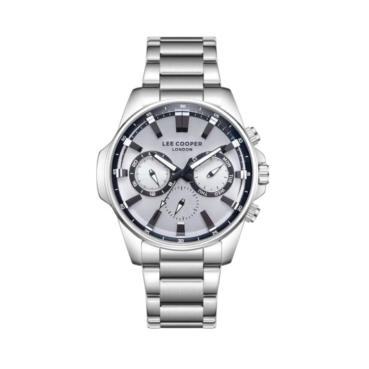 LEE COOPER LC08253.330 SILVER STEEL BAND SILVER DIAL  FOR MEN