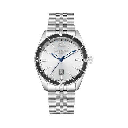 LEE COOPER LC08281.330 SILVER STEEL BAND SILVER DIAL  FOR MEN