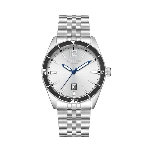 LEE COOPER LC08281.330 SILVER STEEL BAND SILVER DIAL  FOR MEN