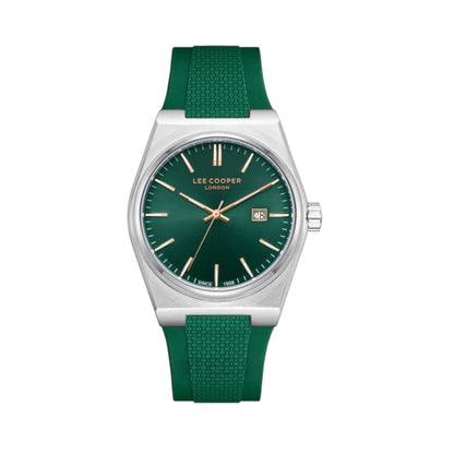 LEE COOPER LC08250.375 GREEN RUBBER BAND GREEN DIAL  FOR MEN