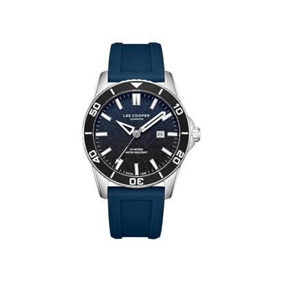 LEE COOPER LC08278.399 NAVY BLUE RUBBER BAND NAVY BLUE DIAL  FOR MEN