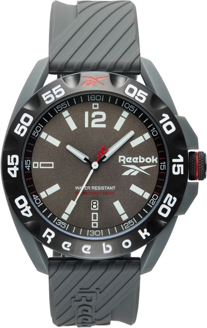 Reebok RV-EMB-G3-PAIA-AW Grey Rubber Band Grey Dial For Men