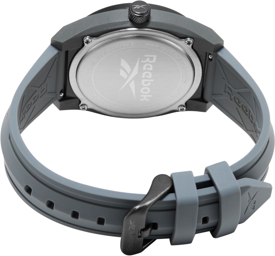 Reebok RV-LGA-G3-PAIA-A1 Grey Rubber Band Grey Dial For Men
