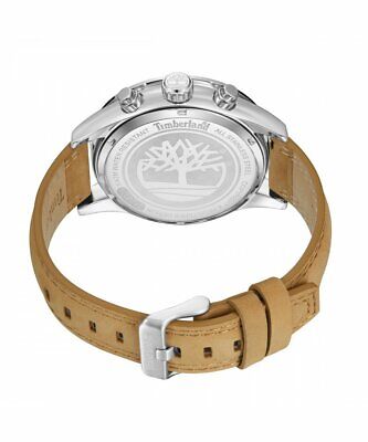 TIMBERLAND  TDWGF2201002 BEIGE LEATHER BAND BLACK DIAL  FOR MEN