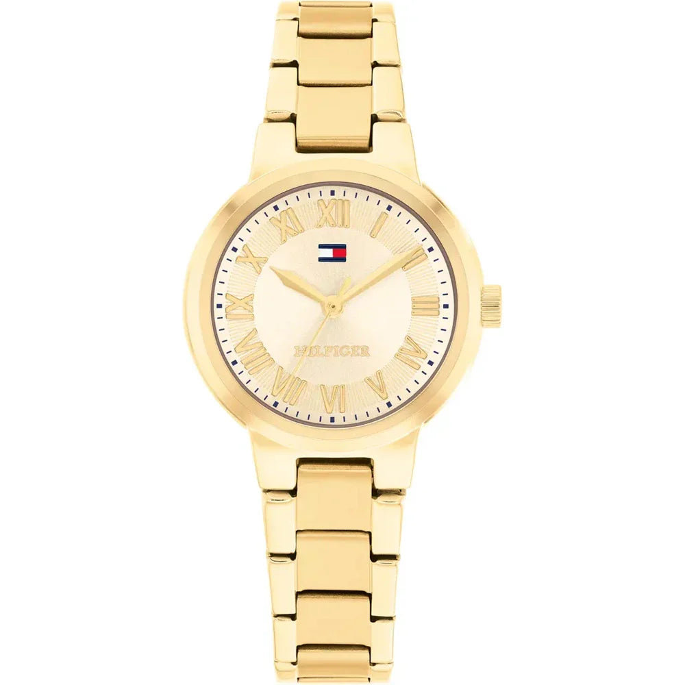 TOMMY HILFIGER 1782905 GOLDEN STEEL BAND GOLDEN DIAL FOR WOMEN