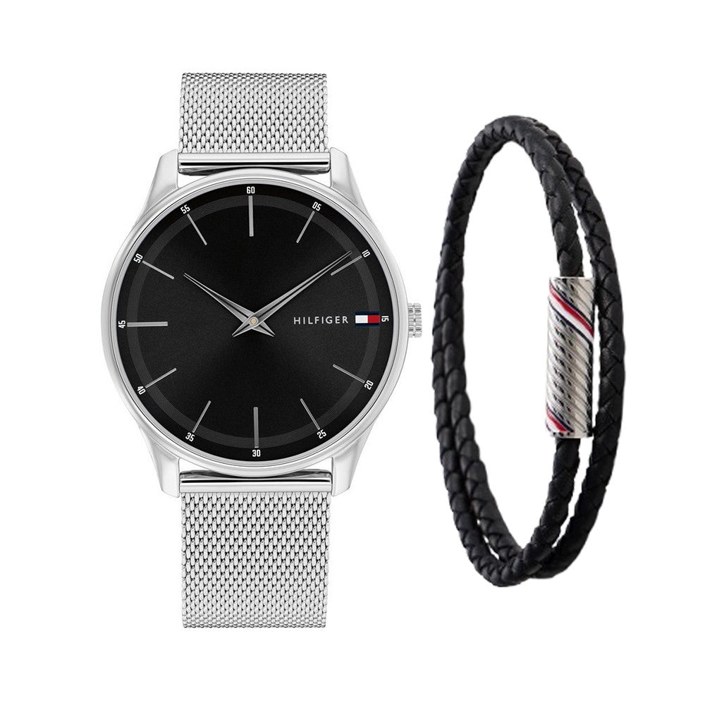 TOMMY HILFIGER Adrian & 2.0 Double Wrap Bracelet Gift Set 2770213 MEN WATCH