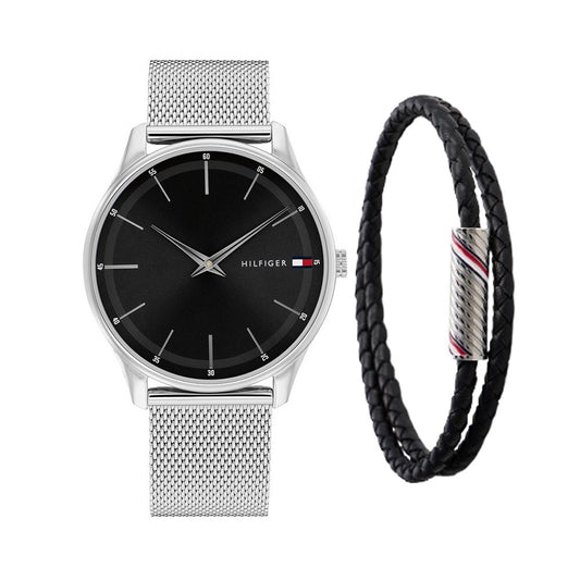 TOMMY HILFIGER Adrian & 2.0 Double Wrap Bracelet Gift Set 2770213 MEN WATCH