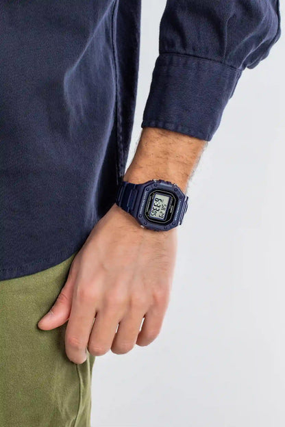 Casio, W-218H-2AVDF, Men's Watch - Navy Blue Resin